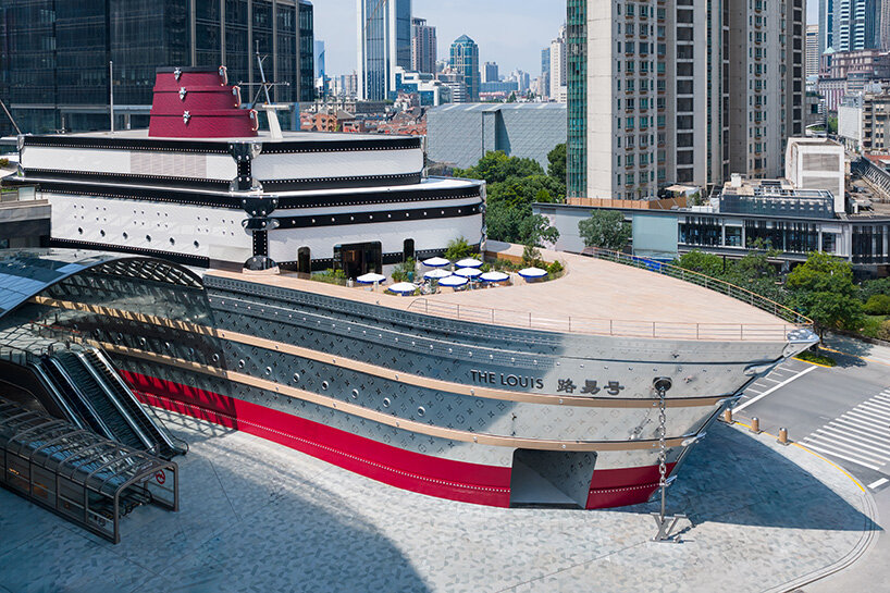 louis vuitton ship brings flagship and OMA-designed exhibition to shanghai